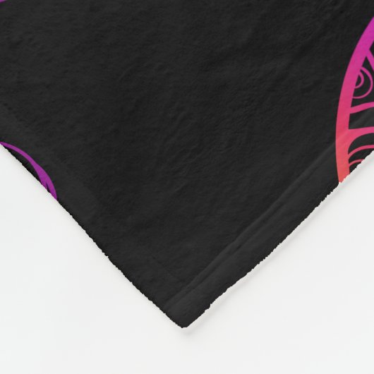 Boho Zee Schildpad: psychedelisch Mandala-patroon Fleece Deken (Hoek)