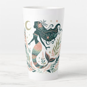 Boho Zeemeermin Onder het Zee Whimsical Latte Mok