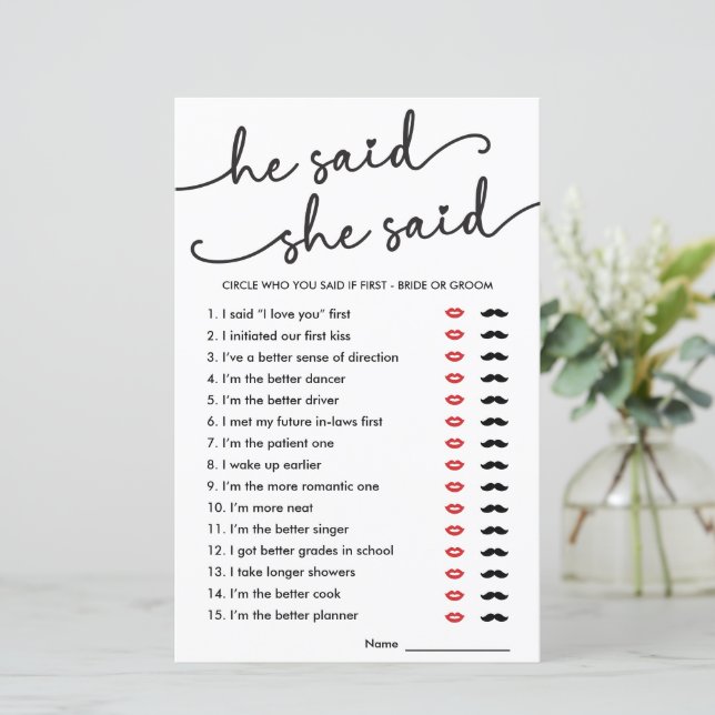 Boho zei dat ze zei dat Vrijgezellenfeest Game (Staand voorkant)