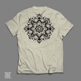 Boho Zen Mandala Intricate Floral Sacred Geometry  Tri-Blend Shirt