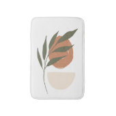 Boho Zen minimalistisch botanisch Badmat (Voorkant Verticaal)