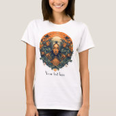 Boho Zen Vibes Godin in Natuur T-shirt (Voorkant)