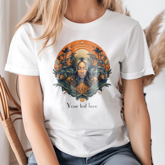 Boho Zen Vibes Godin in Natuur T-shirt