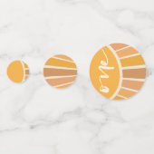 Boho zomer eerste reis rond zon verjaardag confetti (Voorkanten)