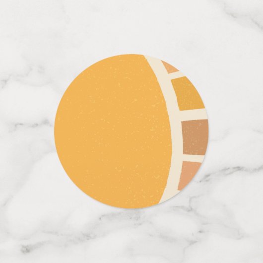 Boho zomer eerste reis rond zon verjaardag confetti (Kleine voorkant)