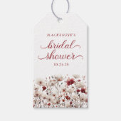 Boho Zomer Wilde Bloemen Bruidsdiner Cadeaulabel (Voorkant)