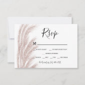 Boho zomerpampas gras roos goud rsvp (Voorkant)