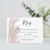 Boho zomerpampas gras roos goud rsvp (Staand voorkant)