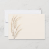 Boho zomerpampas waterverf rsvp qr code kaartje (Achterkant)