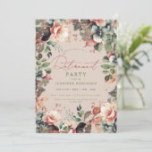 Boho Zomertuin Bloemenpensioen Champagne Kaart (Staand voorkant)