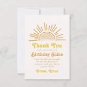 Boho Zon Bedankkaart | Zon Bedankkaarten (Voorkant)