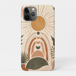 Boho Zon & Botanische Kunst iPhone 11 Pro Hoesje