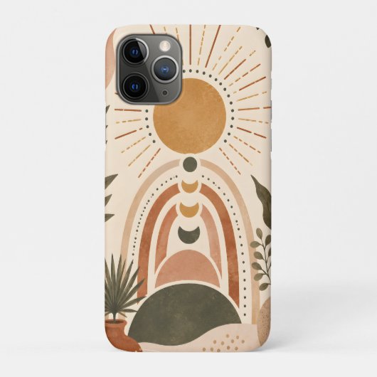 Boho Zon & Botanische Kunst Case-Mate iPhone Case (Achterkant)