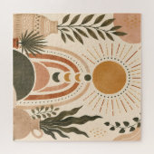 Boho Zon & Botanische Kunst Legpuzzel (Horizontaal)