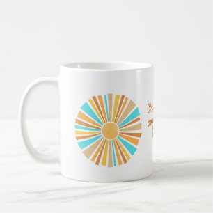 Boho Zon, Hier Komt De Zoon, Retro Zonneschijn Koffiemok