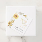 Boho Zonnebloem Bruidsdiner Dank Je Bedankjes Labels (In situ)