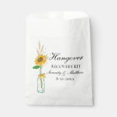 Boho Zonnebloem Geel Bloemen Bruiloft Kater Kit Bedankzakje (Voorkant)