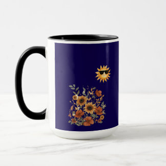 Boho Zonnebloem Tribal Patroon Mok – Warme Zonnesc