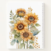  Boho Zonnebloemen | Persoonlijke naam Notitieboek (Achterkant)