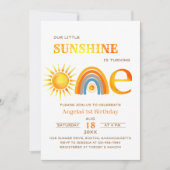 Boho Zonneschijn één viering waterverf Kaart (Voorkant)