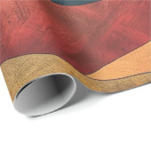 Boho zonsondergang over bergen - Retro aards lands Cadeaupapier (Rol Hoek)