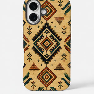 Boho Zuidwesterse Tribale Geometrische Patroon Tel iPhone 16 Hoesje