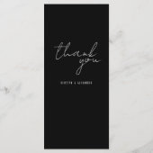 Boho Zwart  Botanisch Menu (Achterkant)