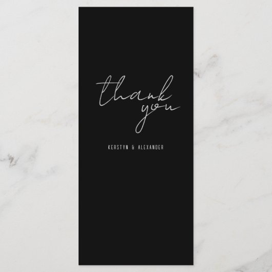 Boho Zwart  Botanisch Menu (Achterkant)