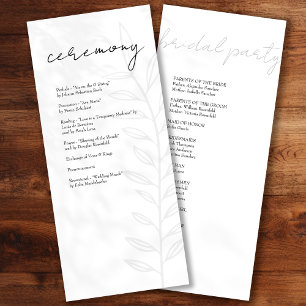 Boho Zwart Botanisch Programma