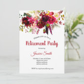 bohochic floral pension kaart (Staand voorkant)