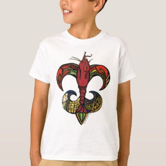 Boil met een Crawfish Fleur de Lis T-shirt