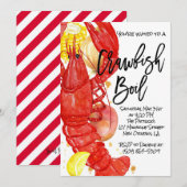 Boil-uitnodiging voor kraaien kaart (Voorkant / Achterkant)