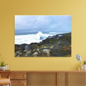 Boiler Bay State Wayside, Depoe Bay, Oregon Canvas Afdruk (Insitu (Woonkamer))