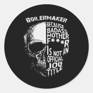 Boilermaker is geen officiële functietitel ronde sticker