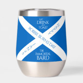 Boire à manger et toast Robbie Burns Scottish Flag (Arrière)