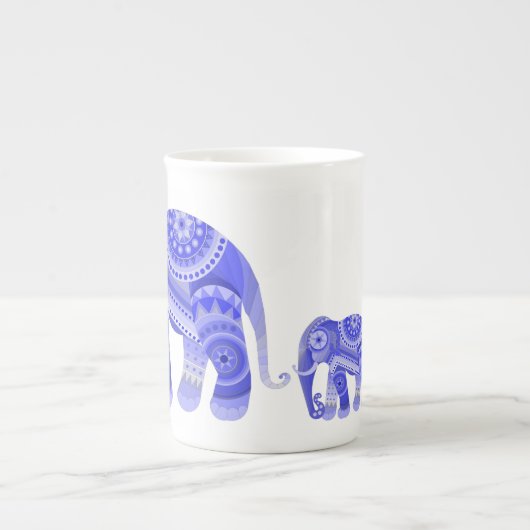 BOIRE AVEC COOL BLEU ELEPHANT MUG (Devant)