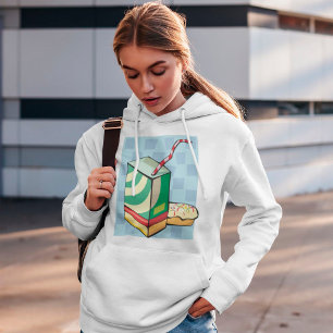 Boire Avec Un Sweat - shirt à capuche En Paille