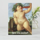 Boire Bacchus Cocktail Party Invitation (Debout devant)