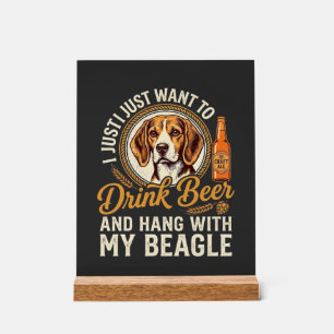 Boire Bière Beagle Chien Bière Artisanale Bouteill
