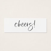 Boire Billet Mariage Réception Beverage Card (Devant)