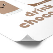 Boire chocomilk - Affiche de design Kawaii (Coin)