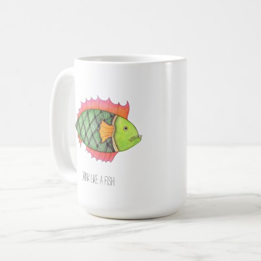 Boire comme une Mug de Poisson (Devant gauche)