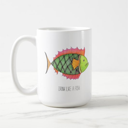 Boire comme une Mug de Poisson (Gauche)
