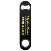 Boire de la bière à l'envers (Dos)