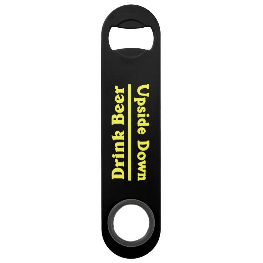 Boire de la bière à l'envers (Dos)