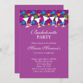 Boire des lunettes Invitation de bachelorette mode (Devant / Derrière)