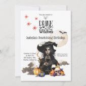 Boire des sorcières Invitation Anniversaire (Devant)