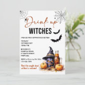 Boire des sorcières Invitation de la fête d'Hallow (Debout devant)