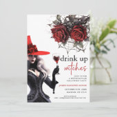 Boire des sorcières Invitation de la fête d'Hallow (Debout devant)