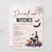 Boire des sorcières Invitation de la fête d'Hallow (Devant)
